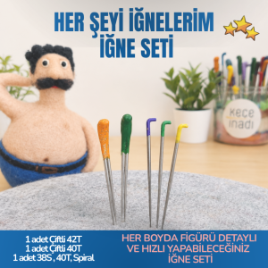 keçe iğne seti